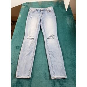 Old Navy Jeans Size 2 Womens Blue Pants Ladies Stretch Mid Rise Pop Icon Skinny